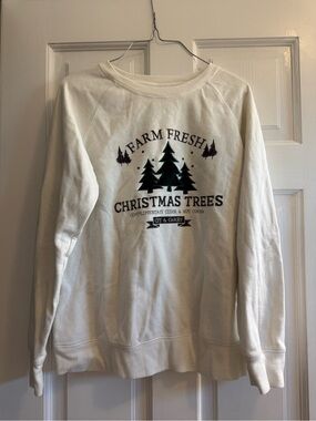 farm fresh christmas trees crewneck sweater